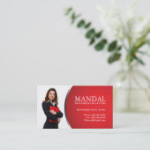 Carte d'entreprise immobilière (Debout devant)