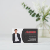 Carte d'entreprise immobilière (Debout devant)