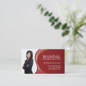 Carte d'entreprise immobilière (Debout devant)