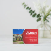 Carte d'entreprise immobilière (Debout devant)