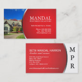 Carte d'entreprise immobilière (Devant / Derrière)