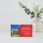 Carte d'entreprise immobilière (Debout devant)