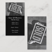 Carte d'entreprise immobilière (Devant / Derrière)