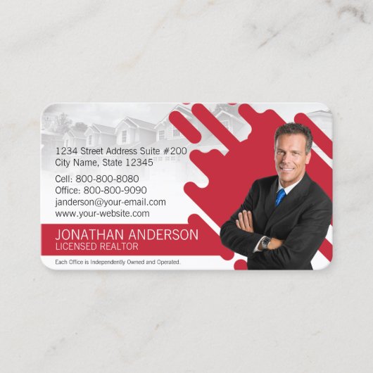 Carte d'entreprise immobilière de Keller Williams (Devant)