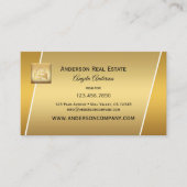 Carte d'entreprise moderne Gold Logo Professional  (Devant)