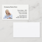 Carte d'entreprise professionnelle Modèle photo (Devant / Derrière)