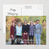 Carte d'entreprise Thanksgiving - Carte postale 5x (Devant / Derrière)