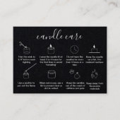 Carte d'entretien aux bougies Ajouter votre logo S (Devant)