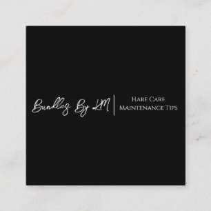 Carte d'entretien groupée minimaliste pour coiffur