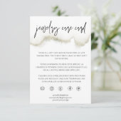 Carte d'entretien pour bijoux en or Ajouter Petite (Debout devant)