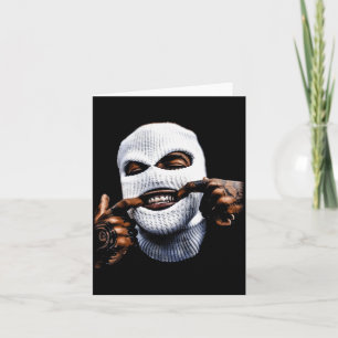 Carte Dents en or drôle de gangster Gangsta Hip Hop Hiph