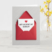 Carte d'enveloppe rouge sincère (Fleur jaune)