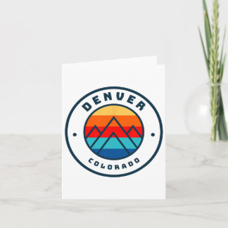 Carte Denver Colorado Ski Snowboard Ski Famille Tri