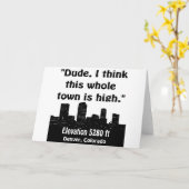 Carte Denver High Town (Fleur jaune)