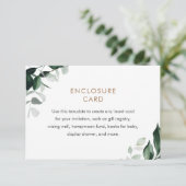 Carte d'envoi avec encart de verdure MAREE (Debout devant)