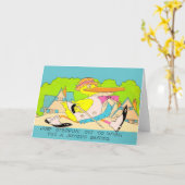 Carte départ pour Pâques (Fleur jaune)