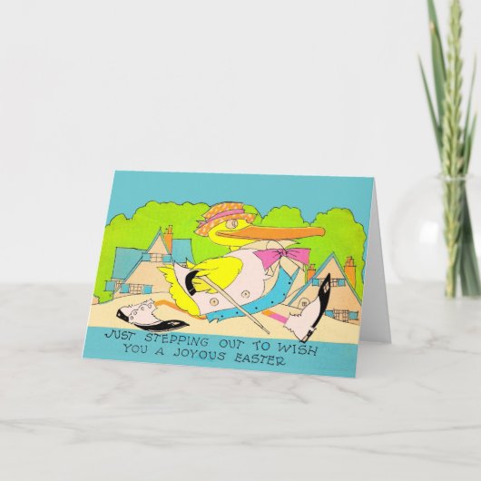 Carte départ pour Pâques (Devant)