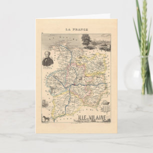 Carte Département d'Ille et Vilain, Alexandre Vuillemin 