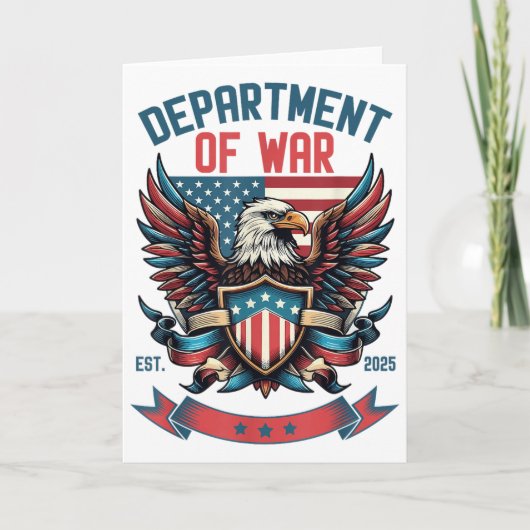 Carte Department Of War Established 2025 Dow (Devant)