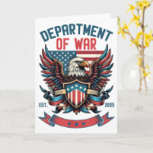 Carte Department Of War Established 2025 Dow (Fleur jaune)