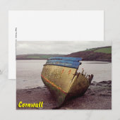 Carte d'épave de bateau Cornwall (Devant / Derrière)