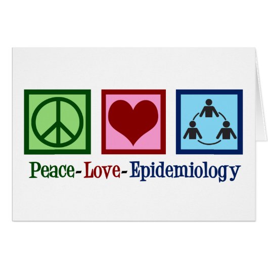 Carte d'épidémiologie Peace Love (Devant horizontal)