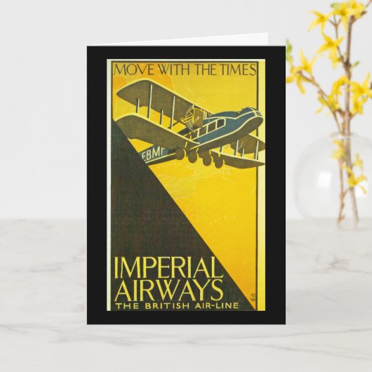 Carte Déplacer avec les heures (Fleur jaune)