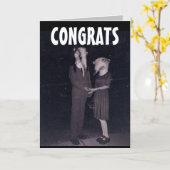 CARTE DÉPLAISANT FUNNY HORROR MARIAGE FÉLICITE DE LA CAR (Fleur jaune)