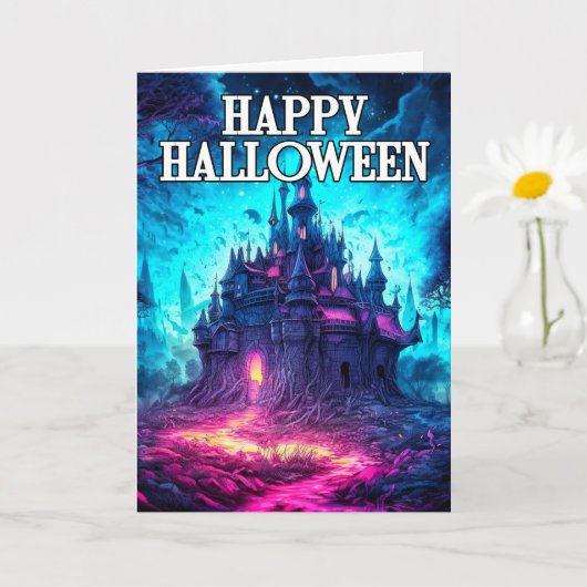Carte Déplaisant Haunted Mansion | Bonne Halloween (Petite plante)