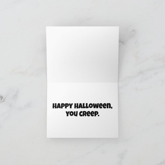 Carte Déplaisant Sideshow Carnival Funhouse Clown Hallow (Intérieur)