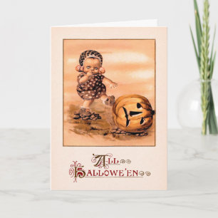 Carte Déplaisante vintage pour enfant Halloween