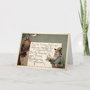 Carte Déplaisante vintage Thanksgiving
