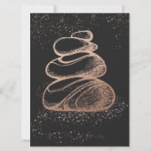 Carte Dépliant de tarification Logo Spa Rose Gold (Dos)