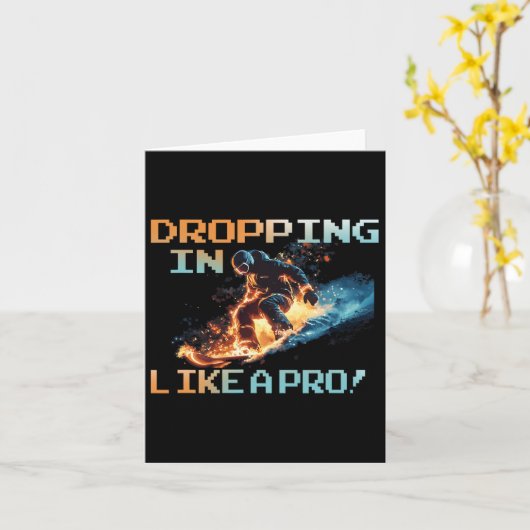 Carte Déposer Comme Un Pro (Fleur jaune)