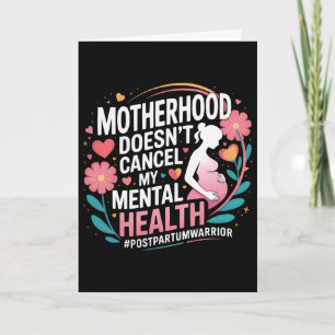 Carte Dépression post-partum Mère Maman Santé mentale ma