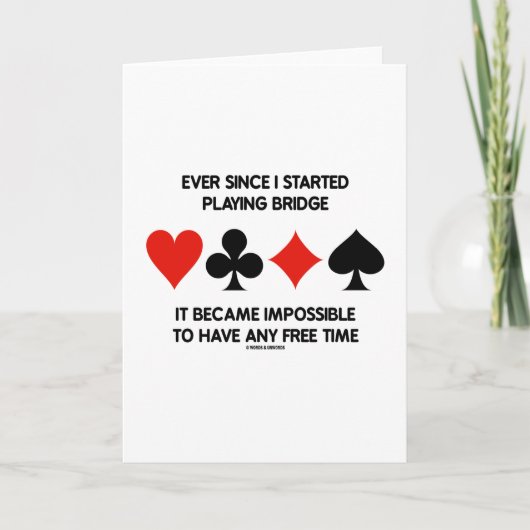 Carte Depuis Que J'Ai Commencé À Jouer Pont Impossible À (Devant)