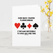 Carte Depuis Que J'Ai Commencé À Jouer Pont Impossible À (Fleur jaune)