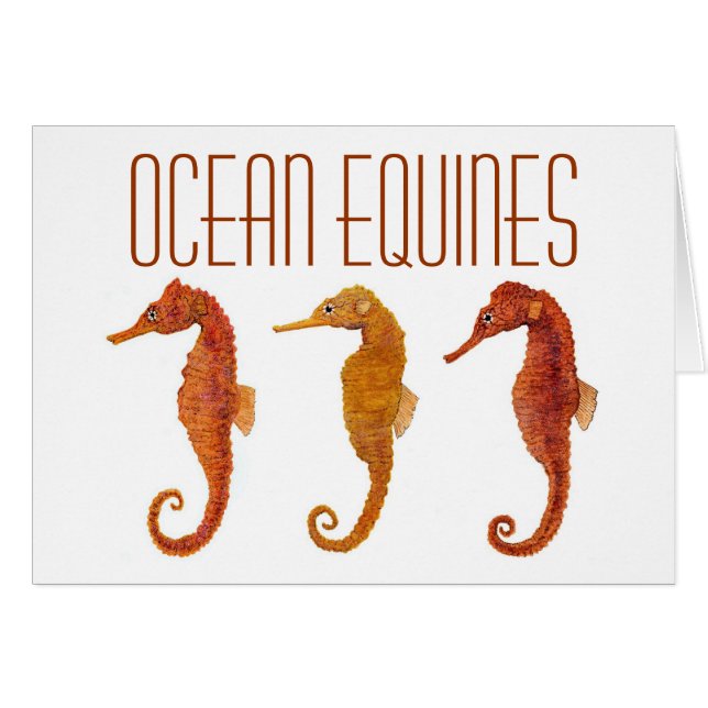 Carte d'équidés d'océan (Devant Horizontal)