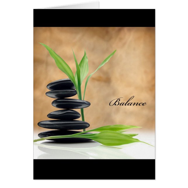 Carte d'équilibre de zen (Devant)