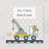 Carte d'équipement Quirky Personnalisée Garçons (Devant)