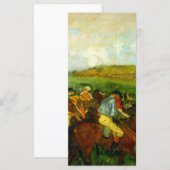 Carte d'équitation Edgar Degas (Devant / Derrière)