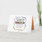 Carte d'équitation Silhouette Sorcière Halloween (Dos)