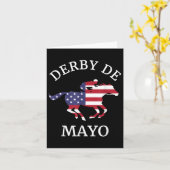 Carte Derby De Mayo, Amusant, Cinco De Mayo, Course À Ch (Fleur jaune)