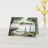 Carte Dergone Water, Lake District, Angleterre (Fleur jaune)