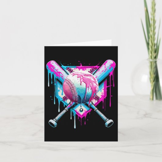 Carte Dérive De Baseball Pour Garçons Ice Cream Drip Jeu (Devant)