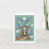 Carte DERNIER D'ART EN FORÊT DE L'AUTOMNE, BIRD NEST Bla (Devant)