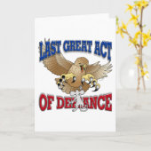 Carte Dernier grand acte de défi (Fleur jaune)