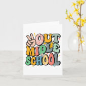 Carte Dernier Jour De Chemise De L'École Secondaire Paix (Fleur jaune)