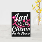 Carte Dernier Jour De Chemo Dieu Est Fidèle (Fleur jaune)