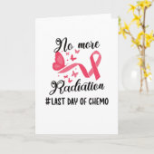 Carte Dernier Jour De Chimo Cancer Survivant Fin De Radi (Fleur jaune)